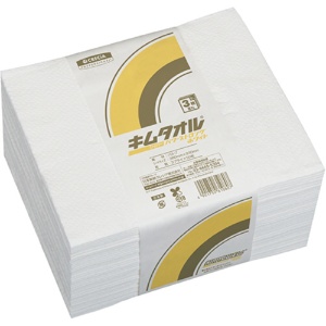 日本製紙クレシア　キムタオル　パワーストロング　ホワイト　３プライ　６１０８２　１セット（１２００枚：５０枚×２４パック）1