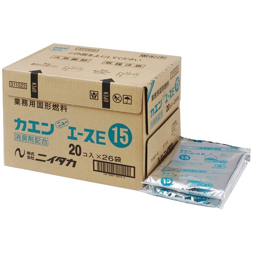 ニイタカ　固形燃料　カエンニューエースＥ１５　１５ｇ　１セット（５２０個：２０個×２６パック）1