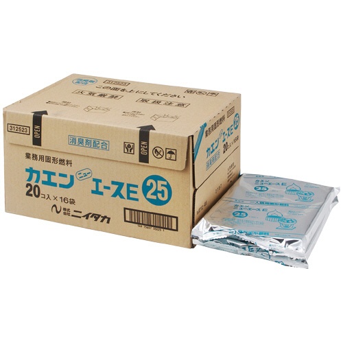 ニイタカ　固形燃料　カエンニューエースＥ２５　２５ｇ　１セット（３２０個：２０個×１６パック）1