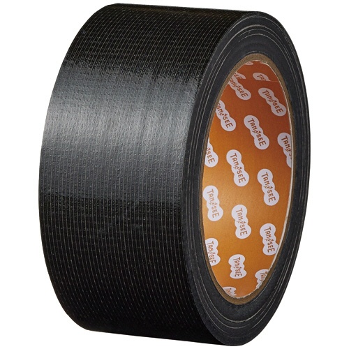 ＴＡＮＯＳＥＥ　布テープ（カラー）　５０ｍｍ×２５ｍ　厚み約０．１７ｍｍ　黒　１セット（３０巻）1