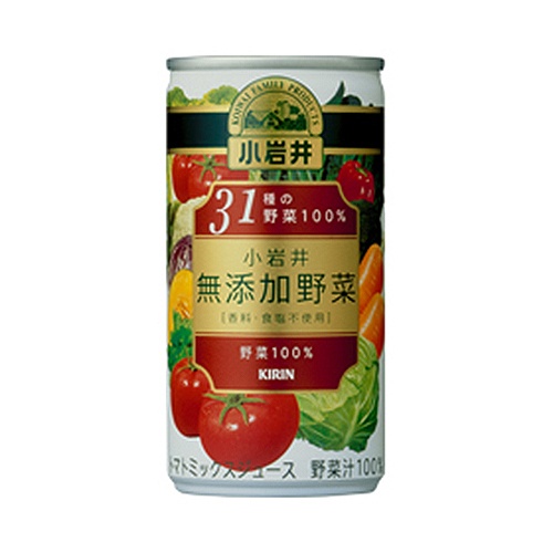キリンビバレッジ　小岩井　無添加野菜　３１種の野菜１００％　１９０ｇ　缶　１ケース（３０本）1