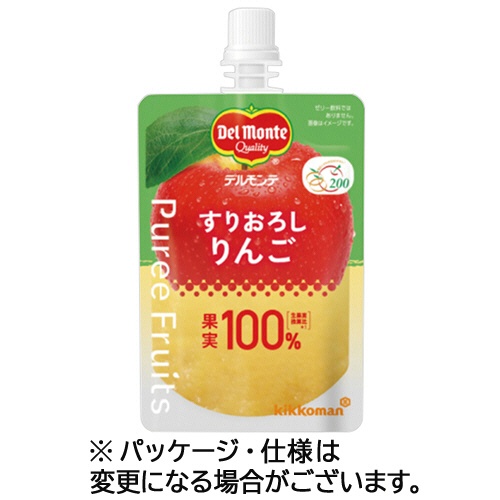 キッコーマン　デルモンテ　ピュレフルーツ　すりおろしりんご　１１０ｇ　パウチ　１セット（６パック）1