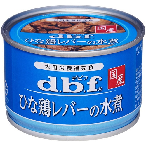 デビフペット　ｄｂｆ　ひな鶏レバーの水煮　１５０ｇ　１セット（６缶）1