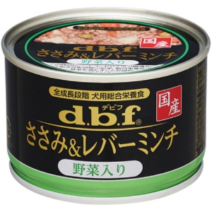 デビフペット　ｄｂｆ　ささみ＆レバーミンチ　野菜入り　１５０ｇ　１セット（６缶）1