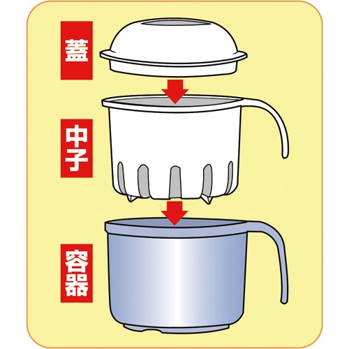 サナダ精工　入れ歯容器　Ｊ－９６０８　１セット（３個）2
