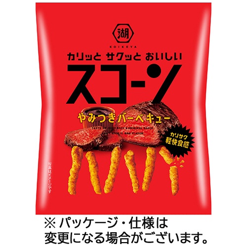 湖池屋　スコーン　やみつきバーベキュー　３３ｇ　１セット（２４パック）1