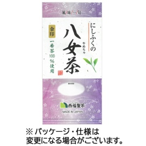 西福製茶　にしふくの八女茶　金印　８０ｇ／袋　１セット（３袋）1