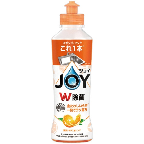 Ｐ＆Ｇ　ジョイ　Ｗ除菌　コンパクト　贅沢シトラスオレンジの香り　本体　１７０ｍＬ　１セット（２４本）1