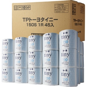 トーヨ　タイニー業務用　個包装　シングル　芯なし　１５０ｍ　１ケース（４５ロール）1