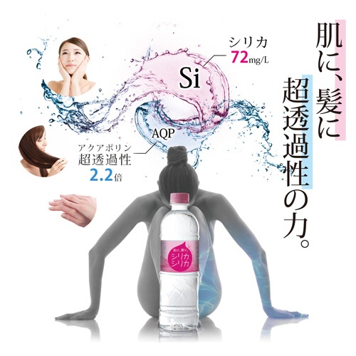 オンガネジャパン　九州天然水シリカシリカ　５００ｍＬ　ペットボトル　１ケース（２４本）4
