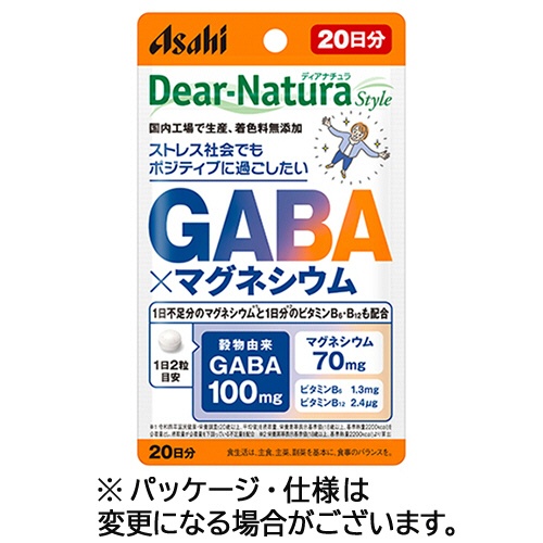 アサヒグループ食品　ディアナチュラスタイル　ＧＡＢＡ×マグネシウム　２０日分　１セット（２００粒：４０粒×５個）1