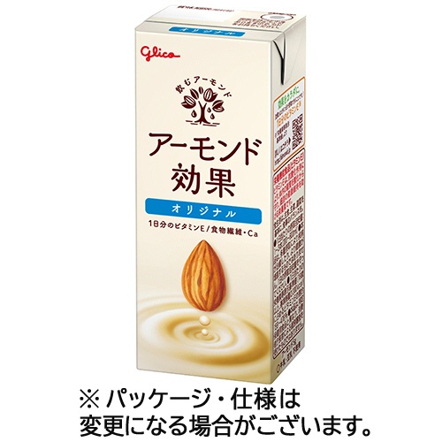 江崎グリコ　アーモンド効果　オリジナル　２００ｍＬ　紙パック　１セット（２４本：１２本×２ケース）1