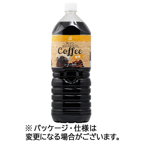 富永貿易　神戸居留地　オリジナルブレンドコーヒー　微糖　２Ｌ　ペットボトル　１ケース（６本）1