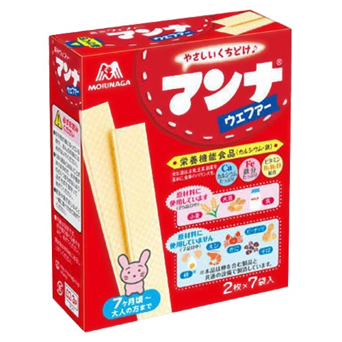 森永製菓　マンナウェファー　１セット（８４枚：１４枚×６箱）1