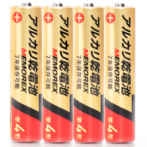 たのめーる】メモレックス・テレックス アルカリ乾電池 単4形 LR03/1.5