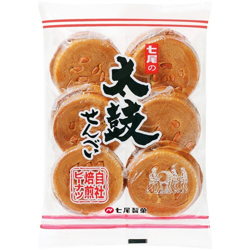 七尾製菓　太鼓せんべい　１セット（１２０枚：１２枚×１０パック）1