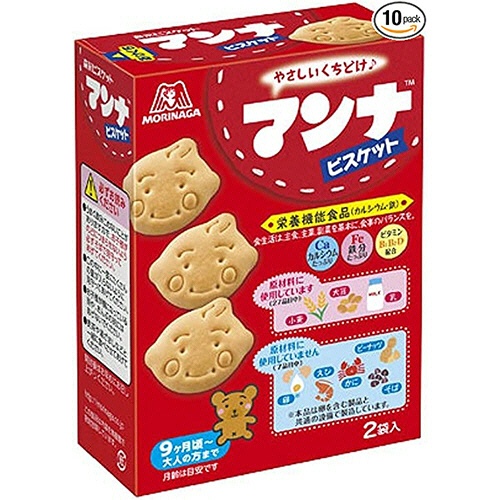 森永製菓　マンナビスケット　８６ｇ（４３ｇ×２袋）／箱　１セット（５箱）1