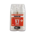 シモジマ　ＨＥＩＫＯ　Ｓ．Ｔ．ペーパーカップ　エコノミータイプ　３オンス（９０ｍｌ）　ホワイト　口径５８ｍｍ　＃００４５３６０２１　１セット（３０００個：１００個×３０パック）