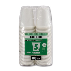 シモジマ　ＨＥＩＫＯ　Ｓ．Ｔ．ペーパーカップ　エコノミータイプ　５オンス（１６５ｍｌ）　ホワイト　口径６６ｍｍ　＃００４５３６０２２　１セット（３０００個：１００個×３０パック）1