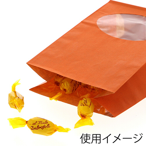 たのめーる】シモジマ HEIKO 紙袋 窓付袋(内側ラミネート) S1F 