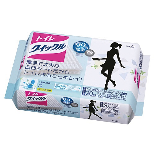 花王　トイレクイックル　つめかえ用ジャンボパック　１セット（２４０枚：２０枚×１２パック）1