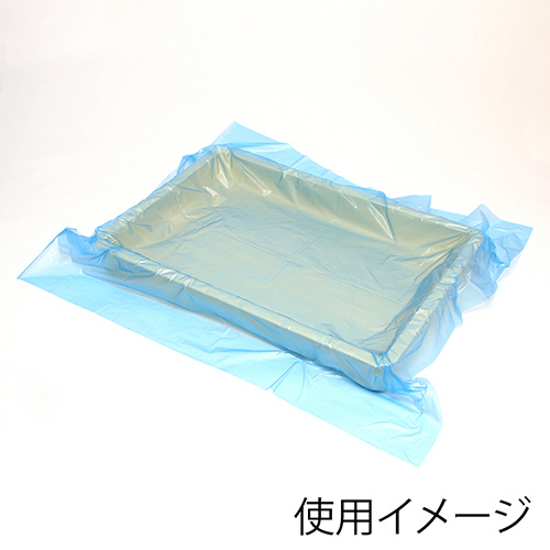 たのめーる】シモジマ HEIKO 食品袋 片開きシート 800角 ブルー