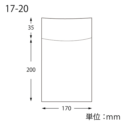 【送料無料/即納】  HEIKO たのめーる】シモジマ OPボードン袋 17-20 フラップ付 日用品