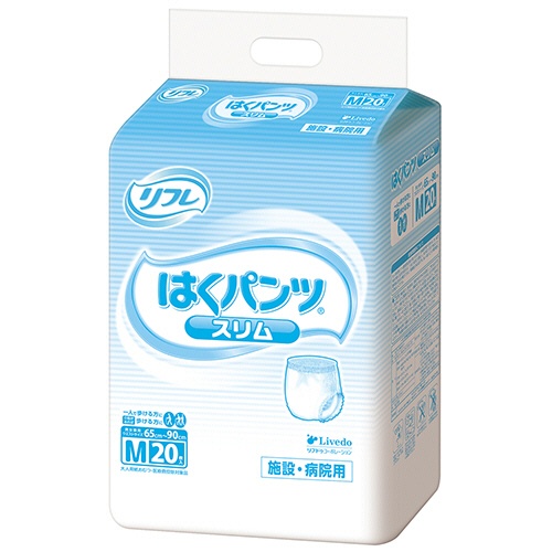 リブドゥコーポレーション　リフレ　はくパンツ　スリムタイプ　Ｍ　１セット（１２０枚：２０枚×６パック）1