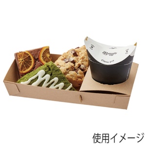 シモジマ　ＨＥＩＫＯ　食品容器　ネオクラフト　コンボボックス　シングル　＃００４２４８０３６　１セット（１６０枚：２０枚×８パック）4