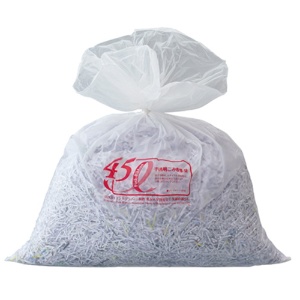 ジャパックス　容量表示入りゴミ袋　ピンクリボンモデル　乳白半透明　４５Ｌ　ＴＳＰ４５　１セット（６００枚：１０枚×６０パック）3