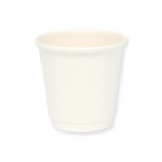 シモジマ　紙コップ　二重断熱カップ　６オンス（１８０ｍｌ）　白無地　１セット（１０００個：２５個×４０パック）