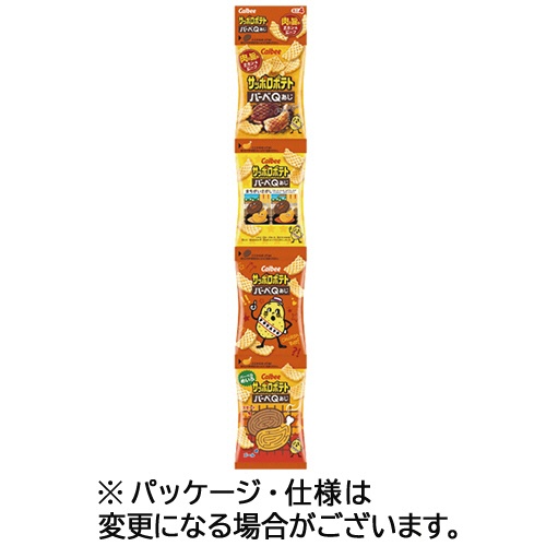 カルビー　サッポロポテト　バーベＱあじ　ミニ４　３６ｇ（９ｇ×４袋）／パック　１セット（１０パック）1