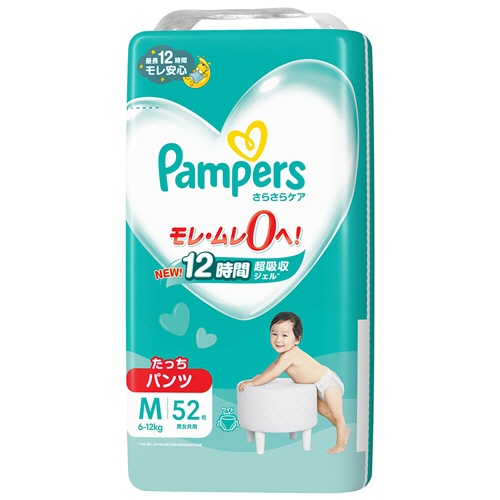 Ｐ＆Ｇ　パンパース　さらさらケアパンツ　スーパージャンボ　Ｍたっち（６－１２ｋｇ）　１セット（２０８枚：５２枚×４パック）1