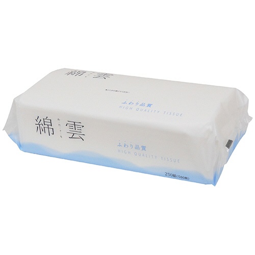 イデシギョー　綿雲ふわりティッシュ　ソフトパック　２５０組　１セット（１０個）1