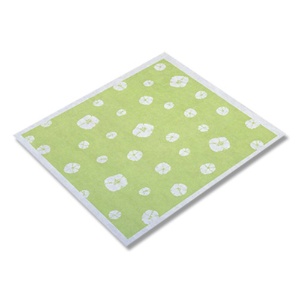不織布風呂敷　アラカルト　絞グリーン　７５ｃｍ角　１セット（２００枚：２０枚×１０パック）1