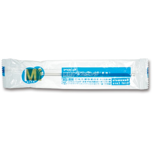 カワモト　マウスピュア　口腔ケアスポンジ　紙軸　Ｍ　０３９－１０２０５２－００　１セット（１２００本：５０本×２４箱）3