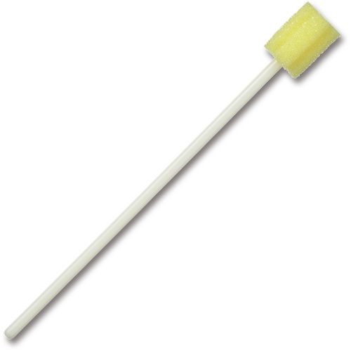 カワモト　マウスピュア　口腔ケアスポンジ　プラ軸　Ｍ　０３９－１０２０６２－００　１セット（１２００本：５０本×２４箱）2