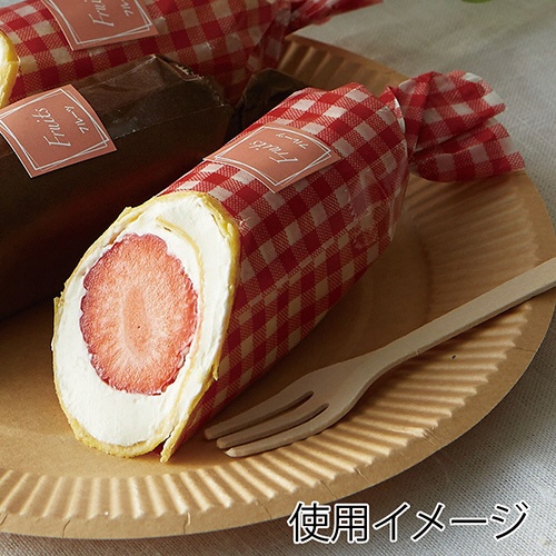 シモジマ　ＨＥＩＫＯ　ワックスペーパー　２１８－２５０ｍｍ　ギンガム赤　＃００４５２７００９　１セット（５０００枚：１００枚×５０パック）4
