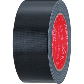 スリオンテック　カラー布テープ　５０ｍｍ×２５ｍ　厚み約０．２４ｍｍ　黒　３４３７０２ＢＫ　１セット（３０巻）