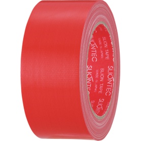 スリオンテック　カラー布テープ　５０ｍｍ×２５ｍ　厚み約０．２４ｍｍ　赤　３４３７０２ＲＤ　１セット（３０巻）