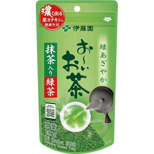 伊藤園　おーいお茶　抹茶入り緑茶　１００ｇ／袋　１セット（３袋）1