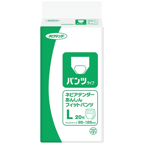 王子ネピア　ネピアテンダー　あんしんフィットパンツ　Ｌサイズ　１セット（８０枚：２０枚×４パック）1