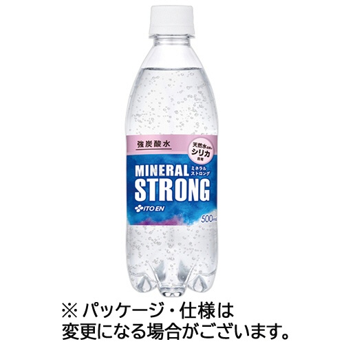 伊藤園　強炭酸水　ミネラルストロング　シリカ含有　５００ｍＬ　ペットボトル　１ケース（２４本）1