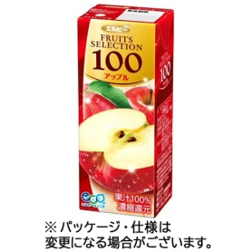 エルビー　フルーツセレクション　アップル１００　２００ｍｌ　紙パック　１ケース（２４本）