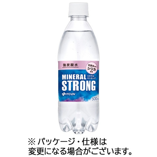 伊藤園　ミネラルストロング強炭酸水　５００ｍＬ　ペットボトル　１セット（４８本：２４本×２ケース）1
