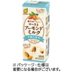 マルサンアイ　毎日おいしいローストアーモンドミルク　砂糖不使用　２００ｍＬ　紙パック　１ケース（２４本）