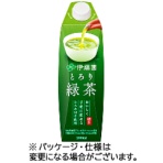 伊藤園　とろり緑茶　１０００ｍｌ　紙パック（口栓付）　１ケース（６本）