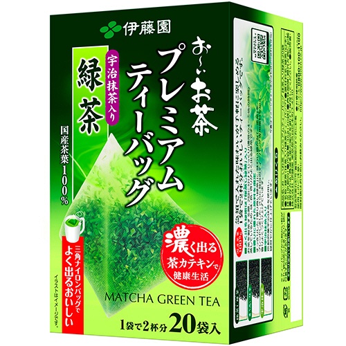 伊藤園　おーいお茶　宇治抹茶入り緑茶　プレミアムティーバッグ　１セット（６０バッグ：２０バッグ×３箱）1