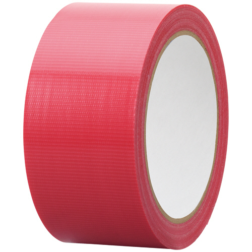 たのめーる】TANOSEE カラー養生テープ 50mm×25m 赤 1セット(150巻)の通販