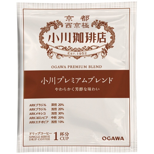 小川珈琲　小川珈琲店　小川プレミアムブレンド　ドリップコーヒー　１セット（４２袋：７袋×６パック）2